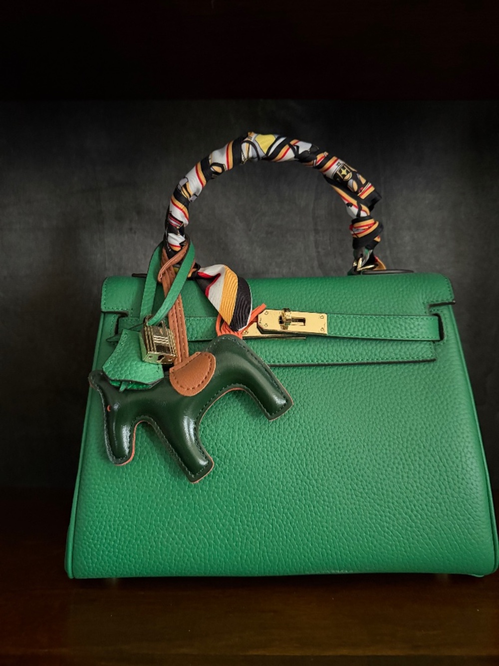 Leather handbag